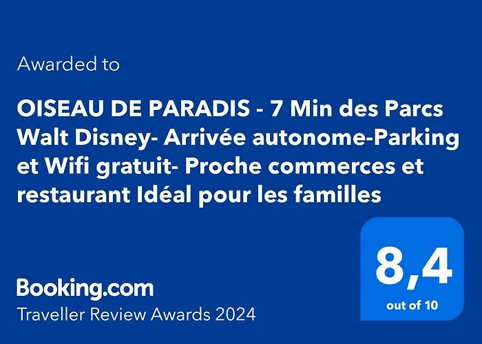 Oiseau De Paradis - 7 Min Des Parcs Walt Disney- Arrivee Autonome-Parking Et Wifi Gratuit- Proche Commerces Et Restaurant Ideal Pour Les Familles