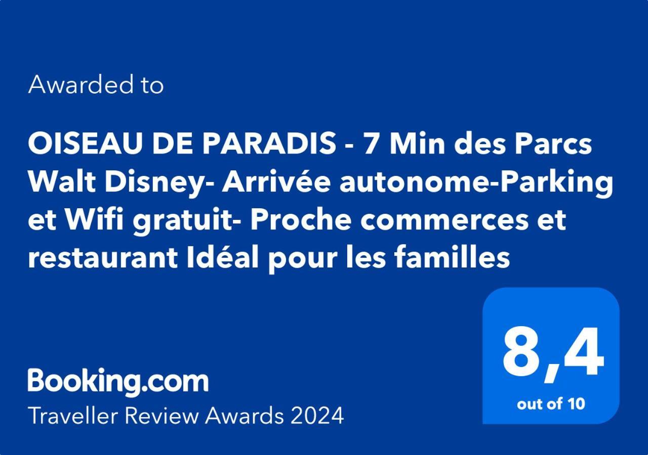 Oiseau De Paradis - 7 Min Des Parcs Walt Disney- Arrivee Autonome-parking Et Wifi Gratuit- Proche Commerces Et Restaurant Ideal Pour Les Familles Magny-le-Hongre